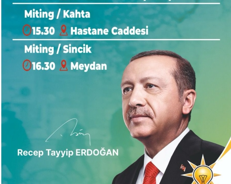 Cumhurbaşkanı Erdoğan Kahta'ya Gelecek