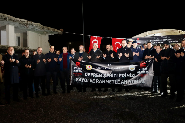 Kahta'da 6 Şubat Depremleri Anma Programı